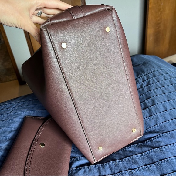 Sole Society Large Brown Tote Bag - Picture 4 of 12